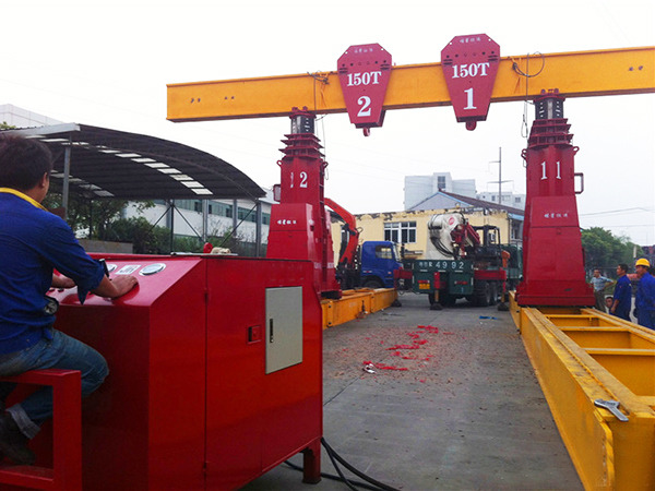 液壓龍門吊調試-3